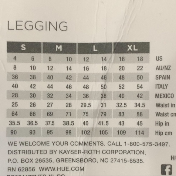 Hue Ponte Shaper Leggings NWT - Picture 5 of 5